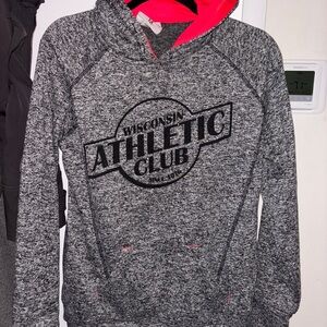 Gray Wisconsin Athletic Club Hoodie